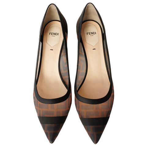 fendi pink patterned pump 2019|Fendi pumps.